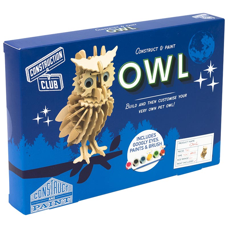 Owl Construction kit Professor Puzzle